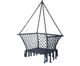 Hammock Chair Patio Swing Black - JUST Hammocks
